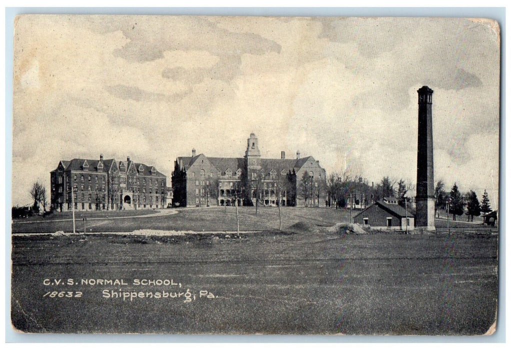 1910 Panorama C. V. S. Normal School Building Shippensburg Pennsylvania Postcard