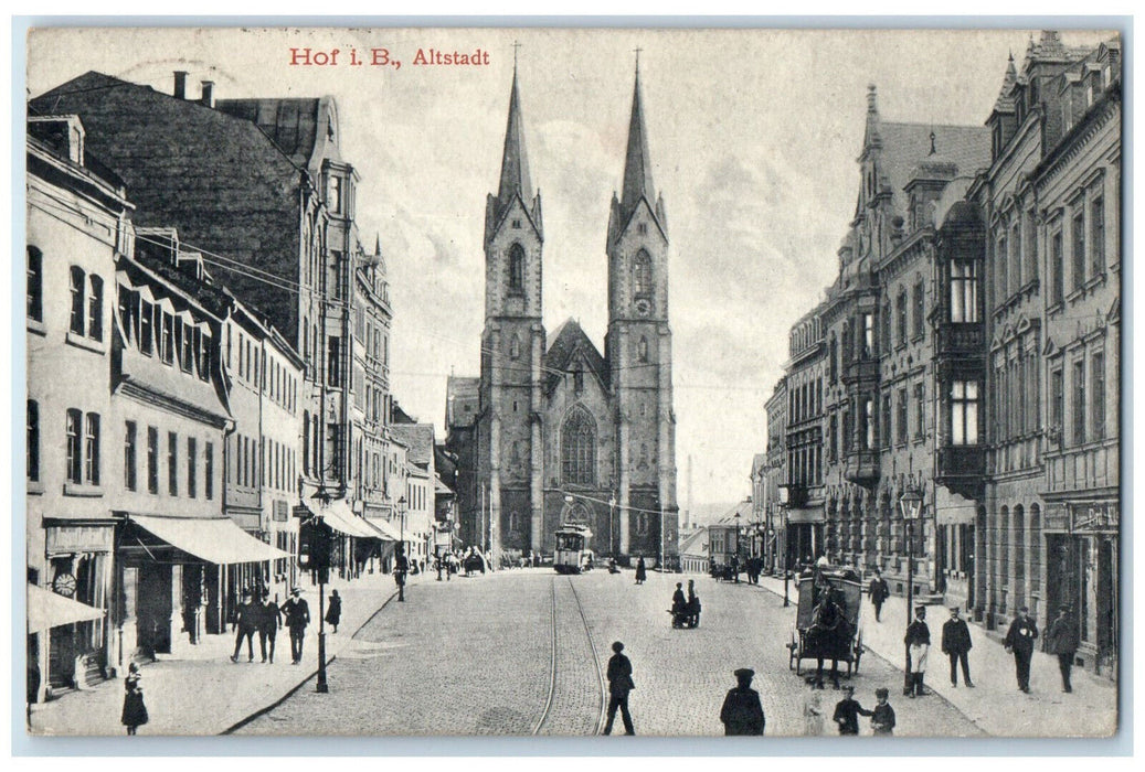 c1920's Business Section in Altstadt Germany Antique Posted Postcard