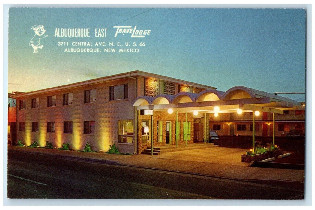 c1950's Albuquerque East Travel Lodge Motel Albuquerque New Mexico NM Postcard