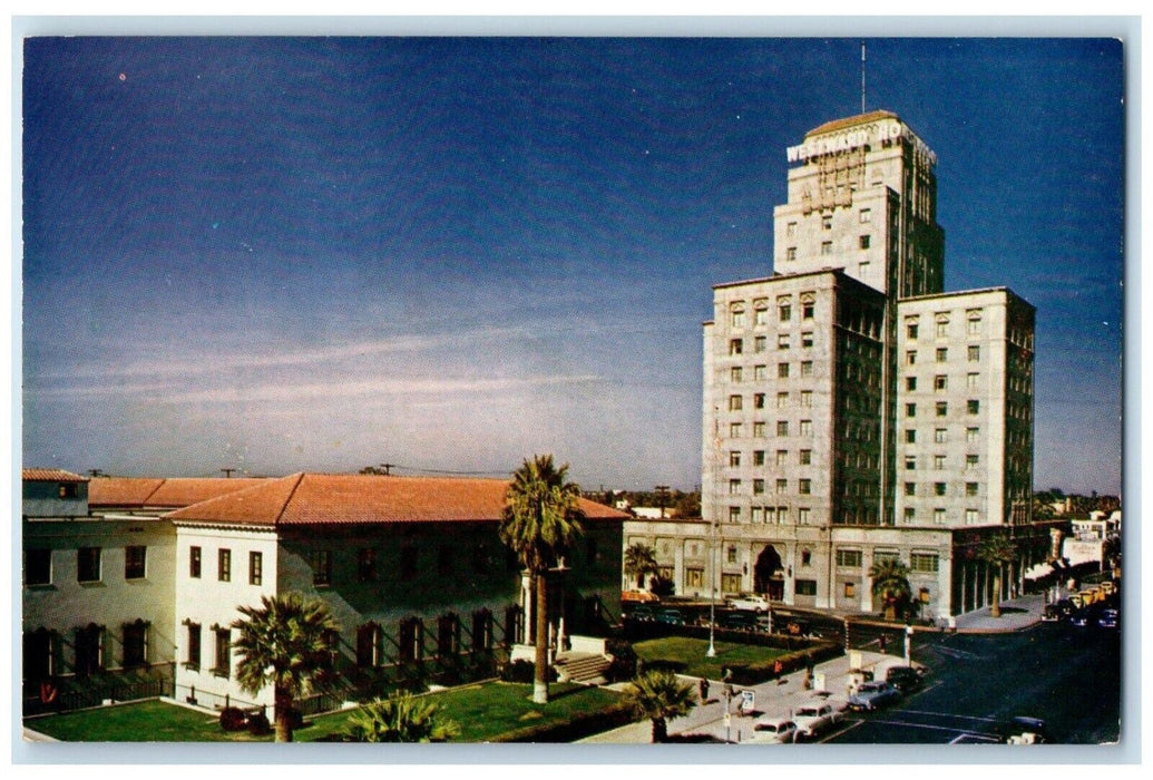 c1960 U.S. Post Office Westward Ho Hotel Exterior Road Phoenix Arizona Postcard