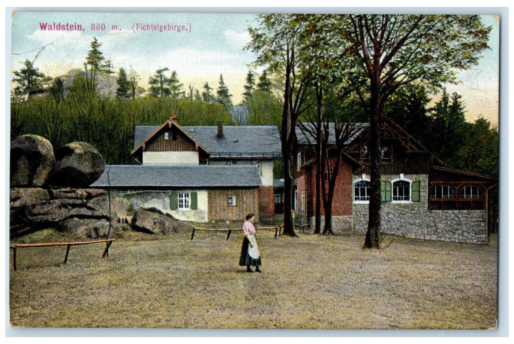 c1910 Waldstein (Fichtel Mountains) Upper Franconia Bavaria Germany Postcard