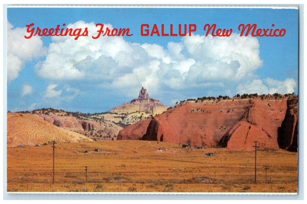 c1960 Church Rock Red Rock Area Formation Gallup New Mexico NM Vintage Postcard