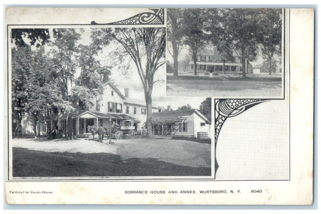 c1910 Dorrance House Annex Multi-View Wurtsboro New York NY Unposted Postcard