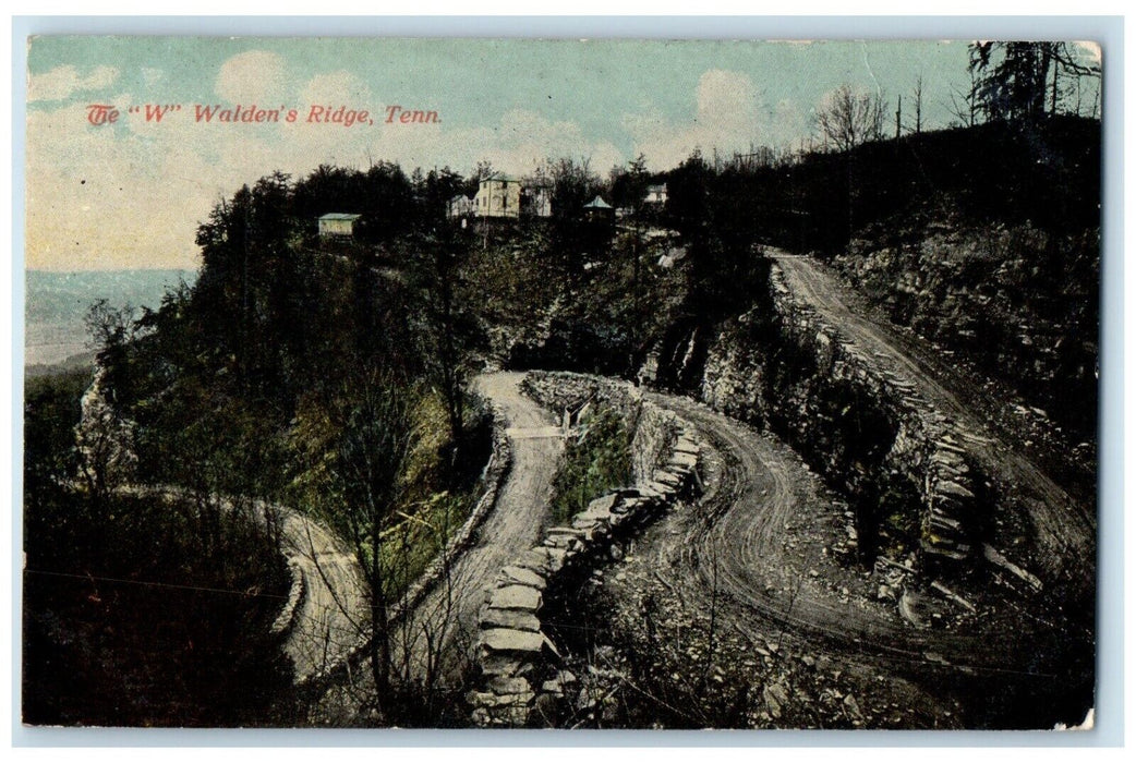 1912 W Walden Ridge Mountain Road Chattanooga Tennessee Vintage Antique Postcard