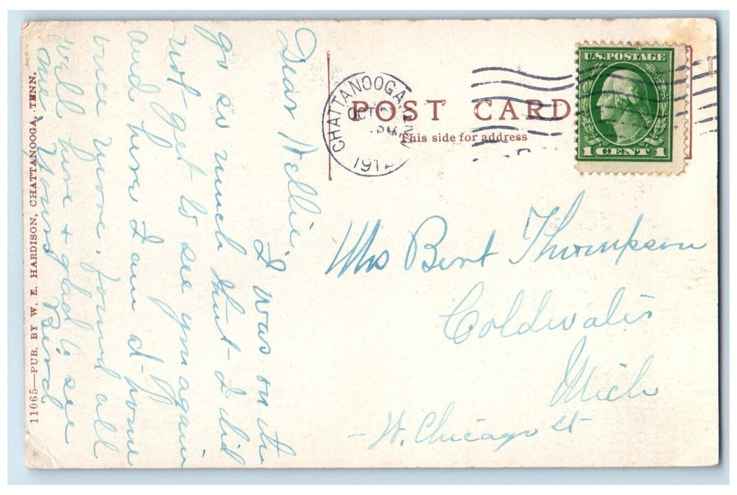 1912 W Walden Ridge Mountain Road Chattanooga Tennessee Vintage Antique Postcard