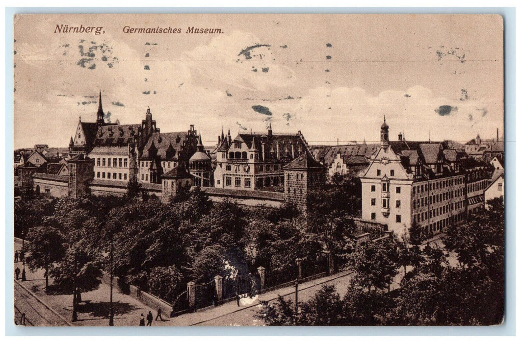 1917 Scene at Germanisches Museum Nuremberg Germany Posted Antique Postcard