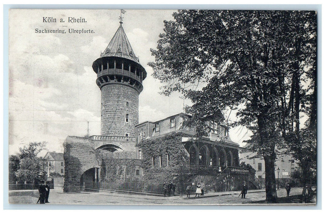 c1910 Sachsenring Ulrepforte Cologne Germany Antique Unposted Postcard