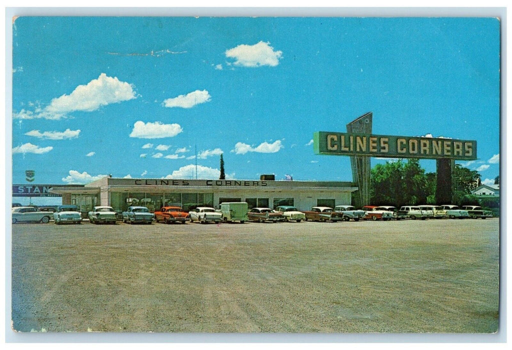 c1950's Clines Corners Inc Cars Albuquerque New Mexico NM Vintage Postcard