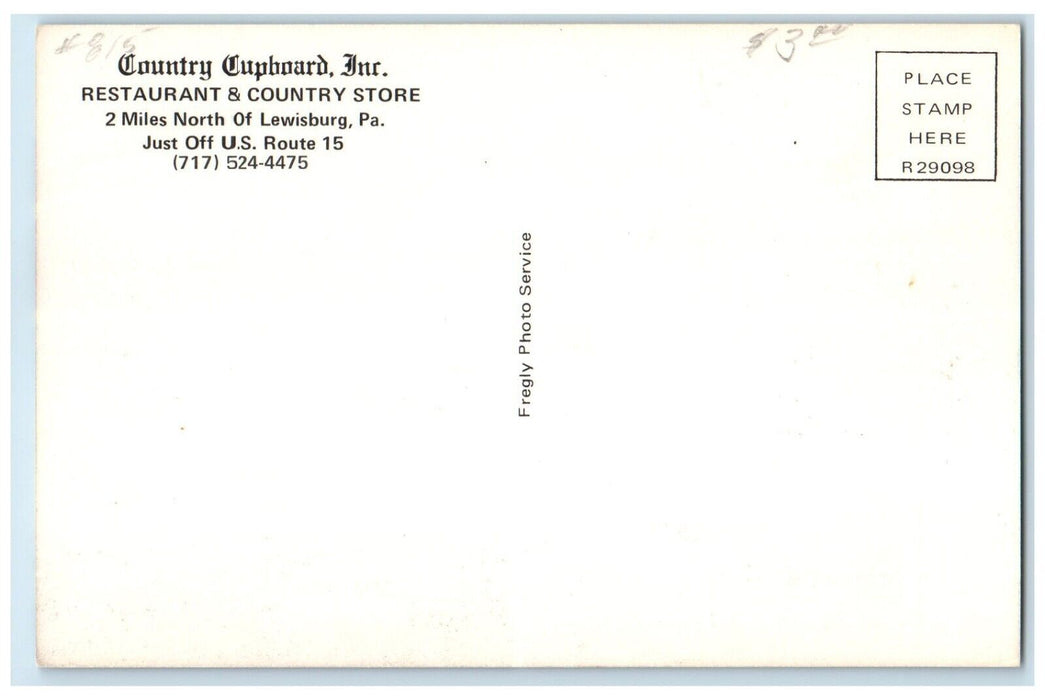 Country Cupboard Inc Restaurant & Country Store Lewisburg PA Multiview Postcard