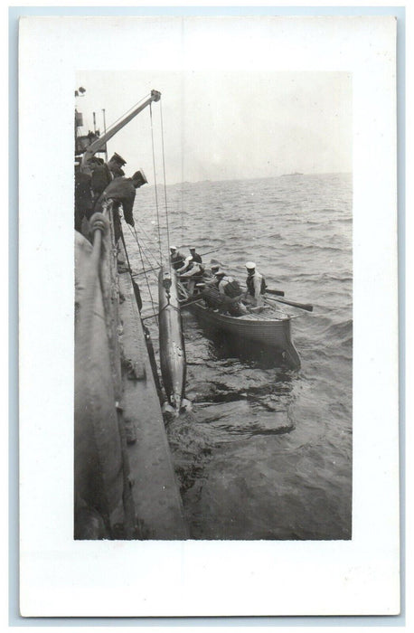 c1910's Torpedo Navy Boat WWI England United Kingdom RPPC Photo Antique Postcard