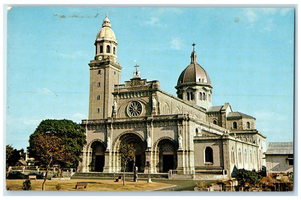 c1950's The Manila Cathedral Manila Philippines Vintage Unposted Postcard