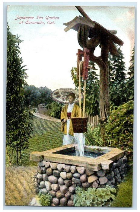 c1905 Scenic View Japanese Tea Garden Coronado California CA Unposted Postcard