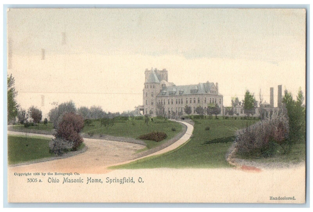 c1905 Overlooking Ohio Masonic Home Springfield Ohio OH Vintage Antique Postcard