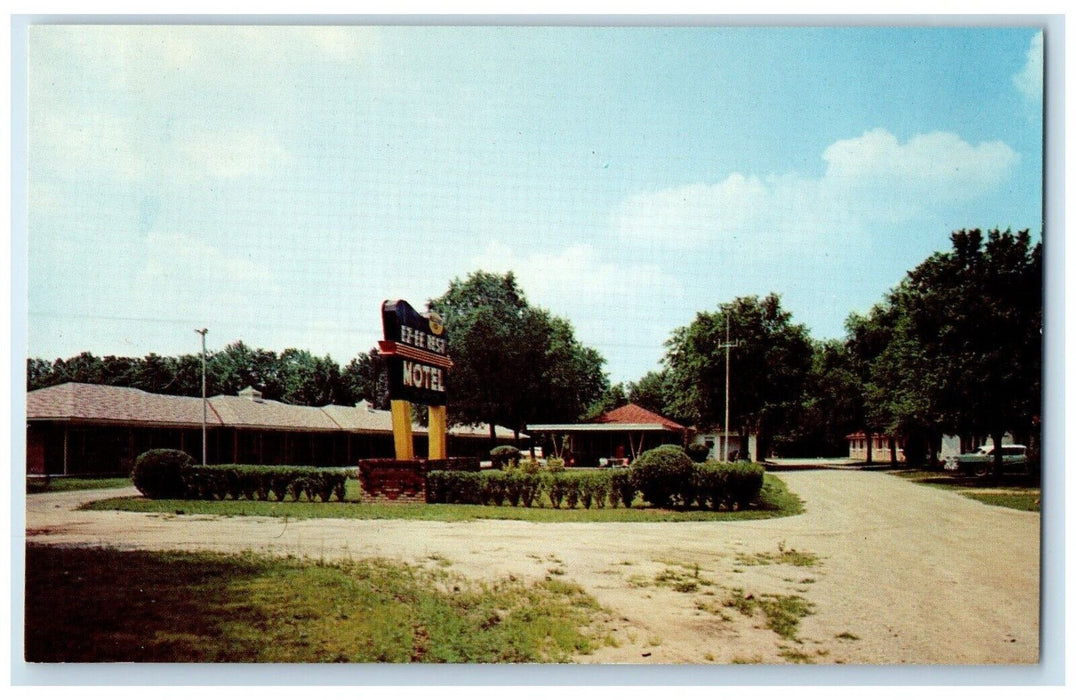 c1950's Ez EE Rest Motel Dirt Road Detroit Michigan MI Unposted Vintage Postcard