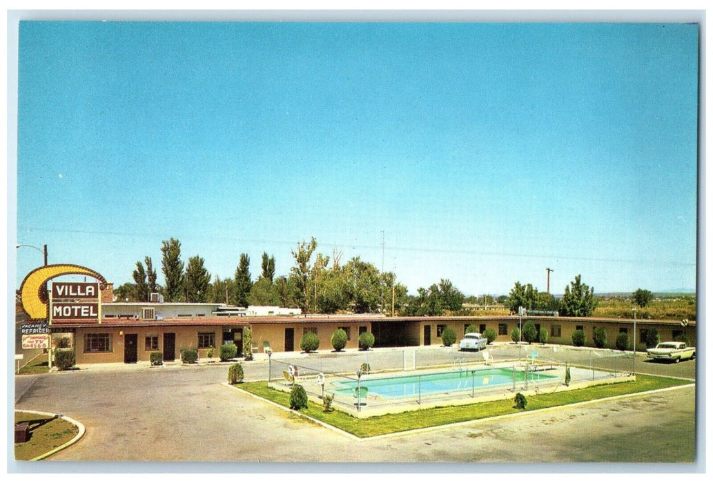 c1950's Villa Motel And Swimming Pool La Cruces New Mexico NM Vintage Postcard