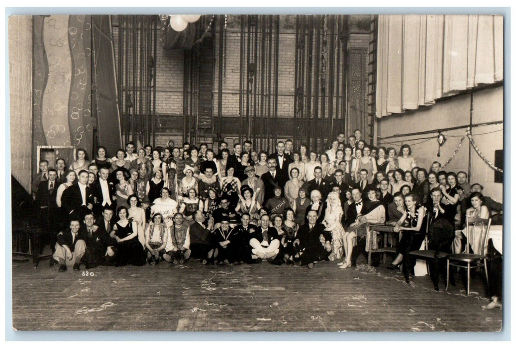 Bournemouth Costume Theatre Party Cocktails England UK RPPC Photo Postcard