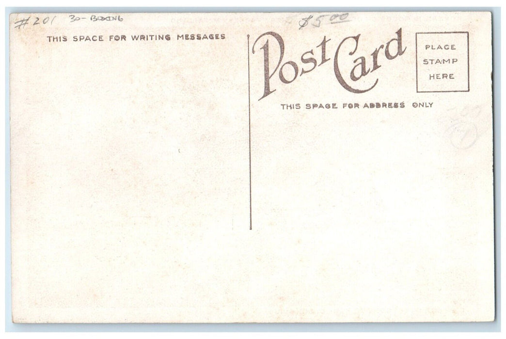 Governor Goodrich Of Indiana Watches Packey McFarland Boxing Lessons Postcard