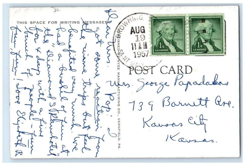 1957 The Original Health Uranium Mine Boulder Montana MT Posted Vintage Postcard