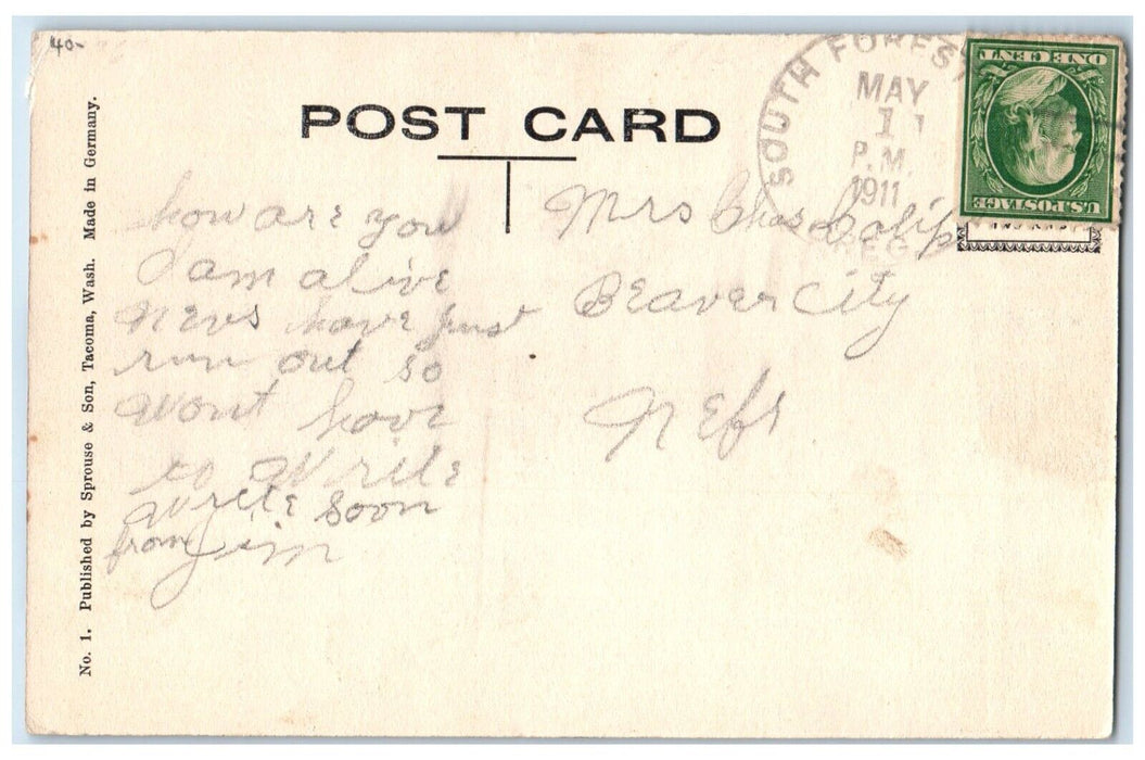 1911 Pacific Coast Condensed Milk Co. Condenser Forest Grove Oregon OR Postcard