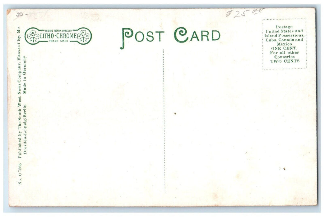 c1910's The Loewen Hotel And Opera House Street View Enid Oklahoma OK Postcard