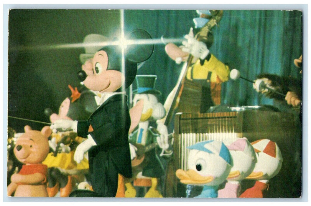 c1960 Mickey Mouse Revue Person Tunes Up Famous Walt Disney Character Postcard