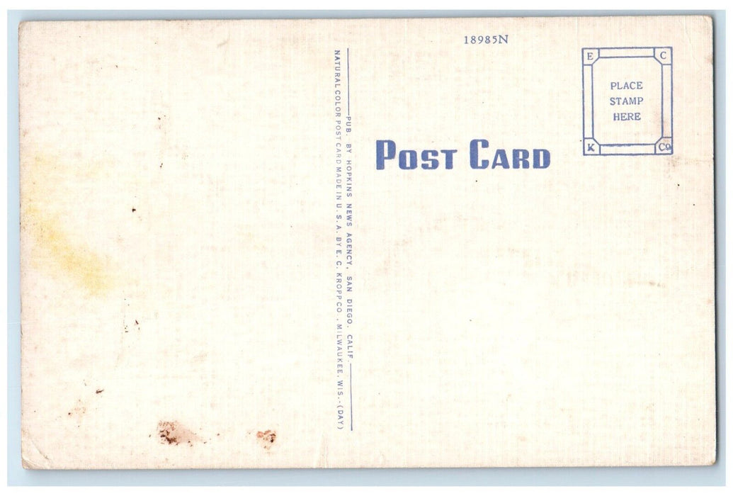 c1940 Coronado Flying Boat Consolidated Aircraft San Diego California Postcard