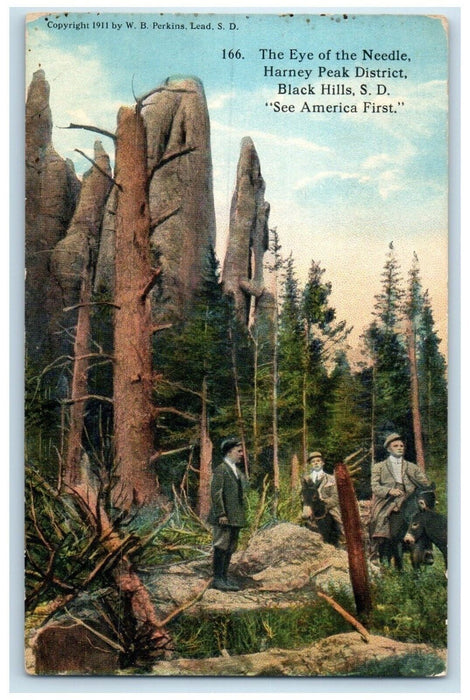 c1910 Eye Needle Harney Peak District Black Hills South Dakota Vintage Postcard