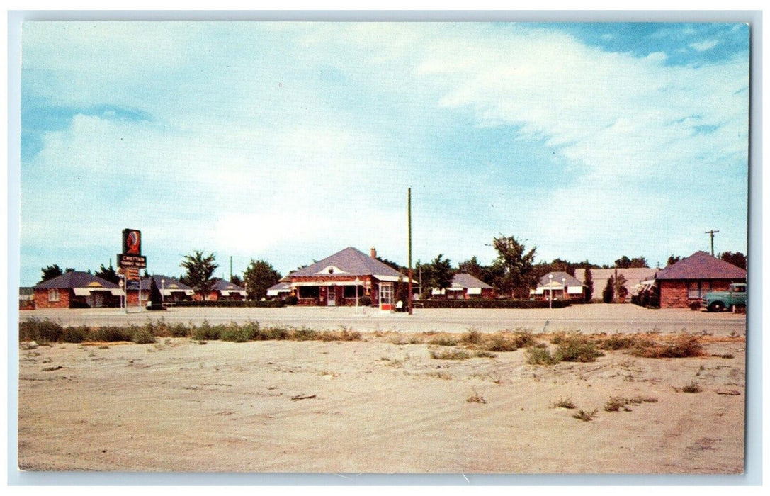 c1950's View Of Chieftan Tourist Village Ogallala Nebraska NE Vinatge Postcard