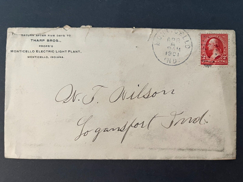 Monticello Electric Light Plant Tharp Bros Monticello Indiana Logansport Cover