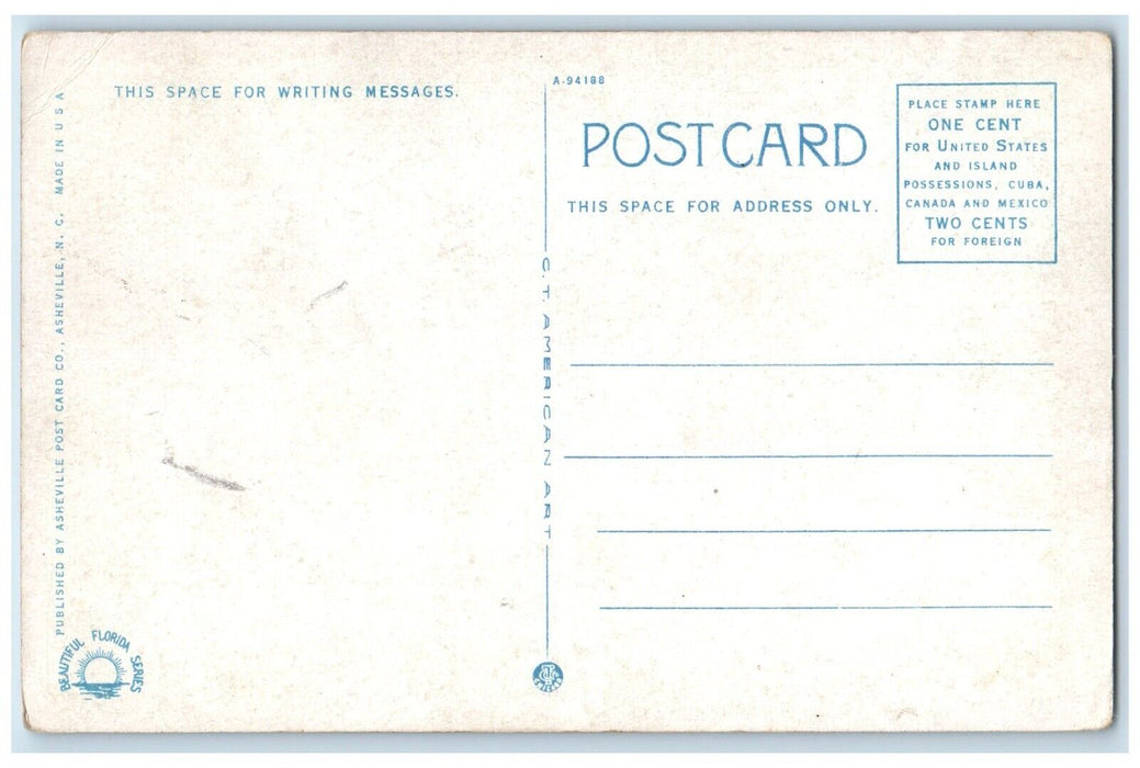 1920 Steamer Landing Municipal Pier Sunshine City St Petersburg Florida Postcard