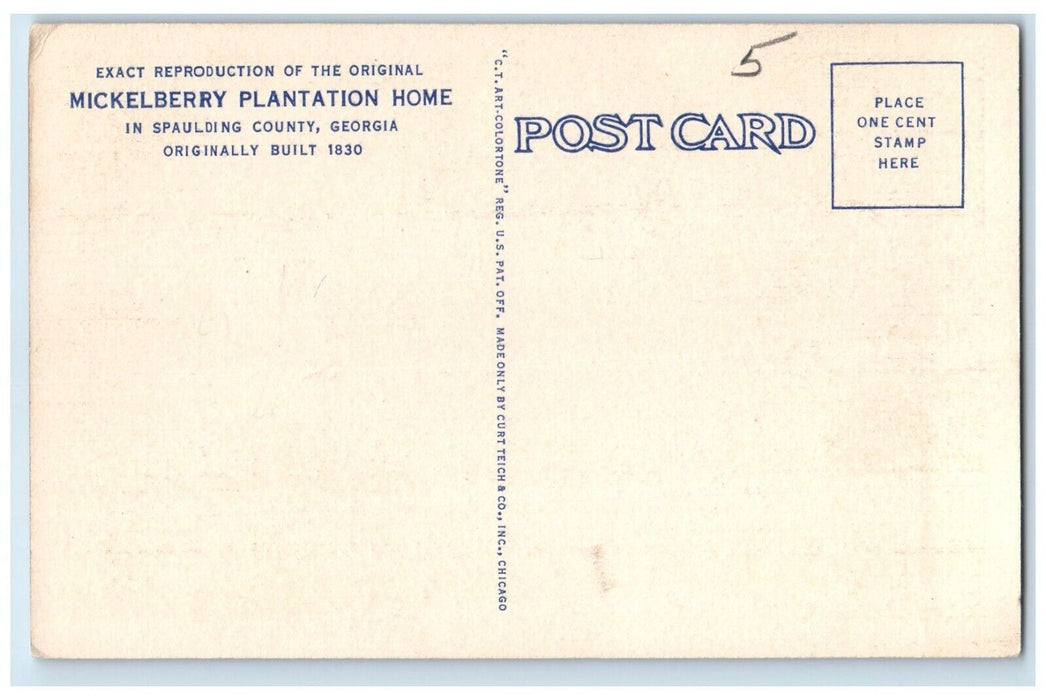 c1940 Southern Food By Southern People Mickelberry Chicago Illinois IL Postcard