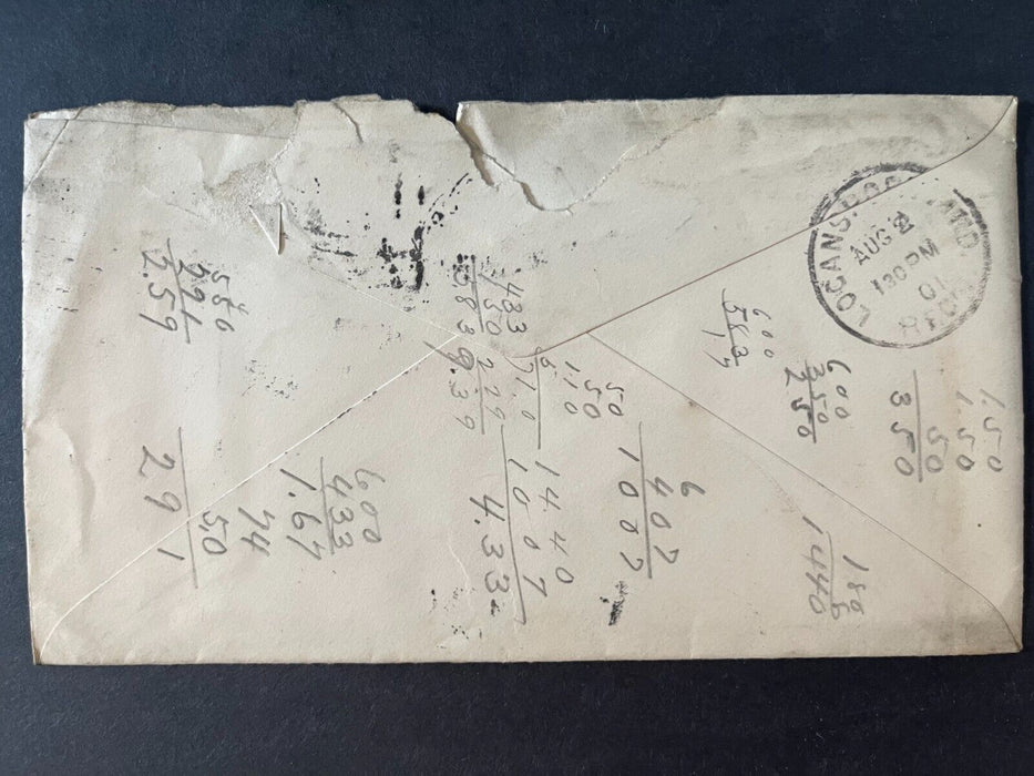 Frank Swigart Referee In Bankcruptcy Logansport Indiana Flag Cancel Cover