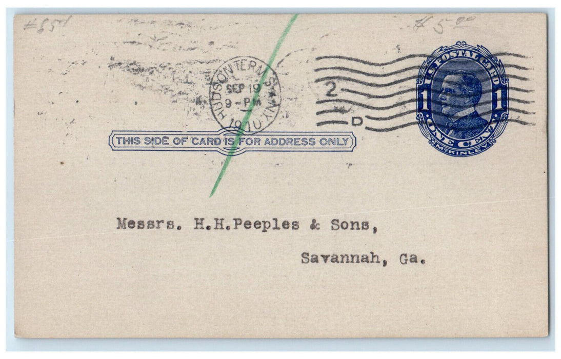 1910 The Yale & Towne Mfg. Company Receipt New York City NY Postal Card