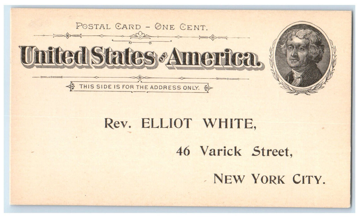 1894 Annual Dinner of Alumni Association New Yok City NY Postal Card