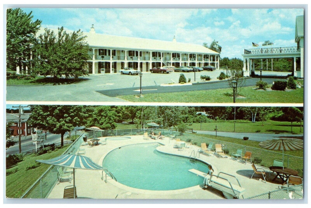 c1960 Sturbridge Coach Motor Lodge Sturbridge Mass Pike Massachusetts Postcard