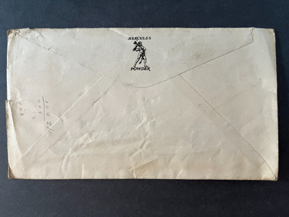 1920 Hercules Powder Co Chattanooga Tennessee Advertising 2 Cent Cover