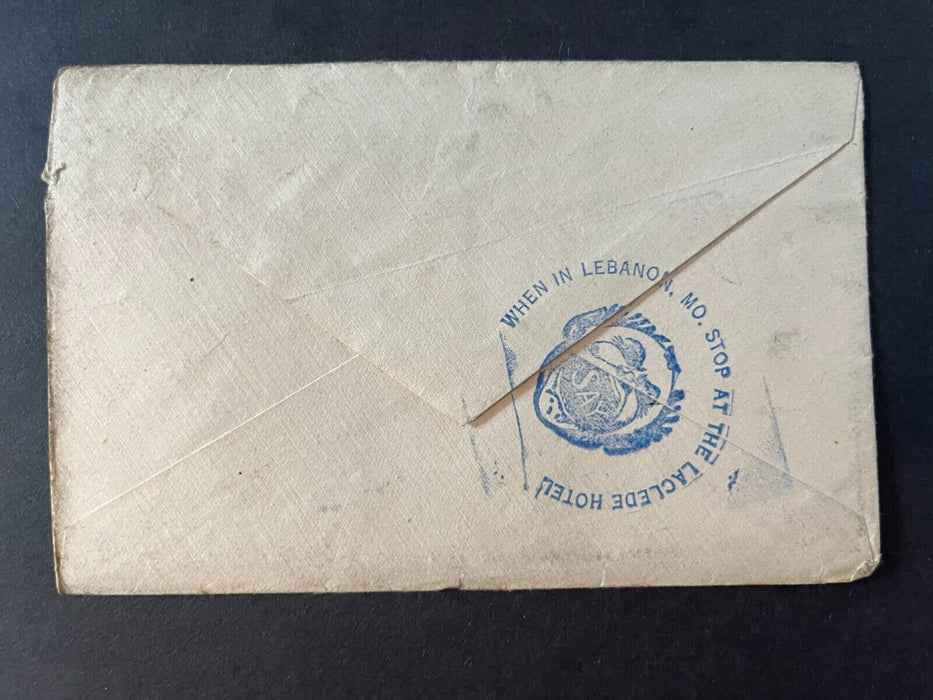 1915 Mr. Wilson St. Louis RPO Logansport Indiana Coil Cancel 1 Cent Cover