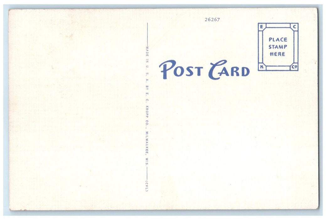 c1940 Valparaiso University Campus Exterior Building Valparaiso Indiana Postcard