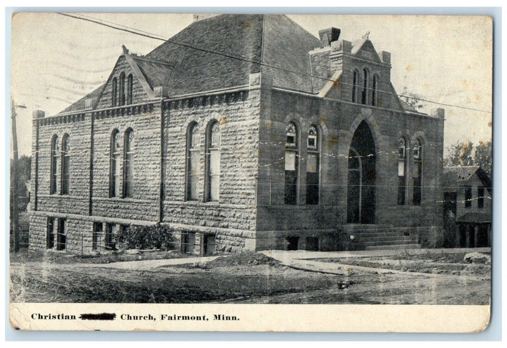 1945 Christian Science Church Chapel Fairmont Minnesota Vintage Antique Postcard