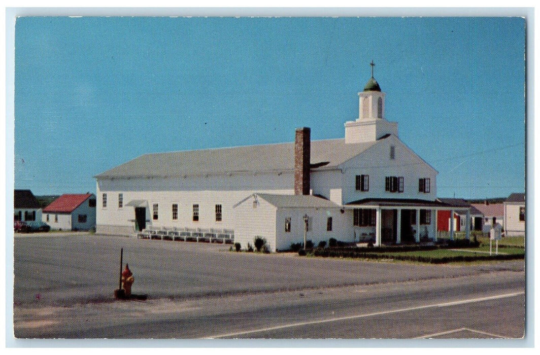 c1960 St. Anne's R.C. Church Ocean Bluff Massachusetts Vintage Antique Postcard