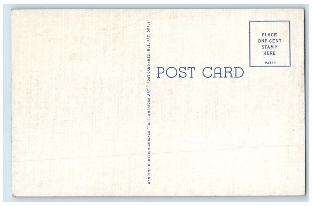 c1940 Rock Falls High School Exterior Building Rock Falls Illinois IL Postcard