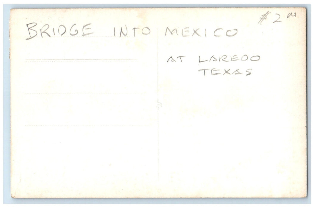 c1940's Bridge View Mexico-Laredo Tasquillo Hidalgo Mexico RPPC Photo Postcard