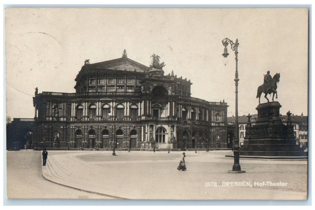 c1950's Dresden Hof-Theater Germany Vintage Posted RPPC Photo Postcard