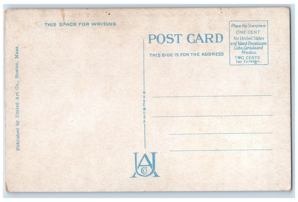 c1920 Administration Building Boston Municipal Airport East Boston MA Postcard