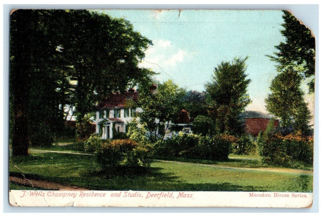 c1910 J Wells Champney Residence Studio Deerfield Massachusetts Vintage Postcard