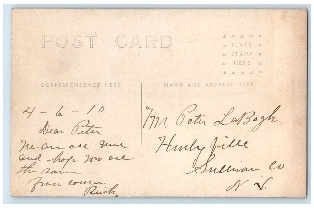 1910 Engine Co. 47 NYFD Firemen Fire Department New York NY RPPC Photo Postcard