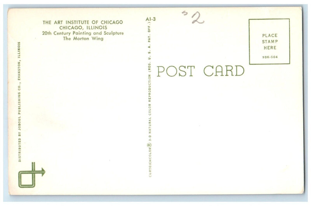 The Art Institute Of Chicago Painting Sculpture Chicago Illinois IL Postcard
