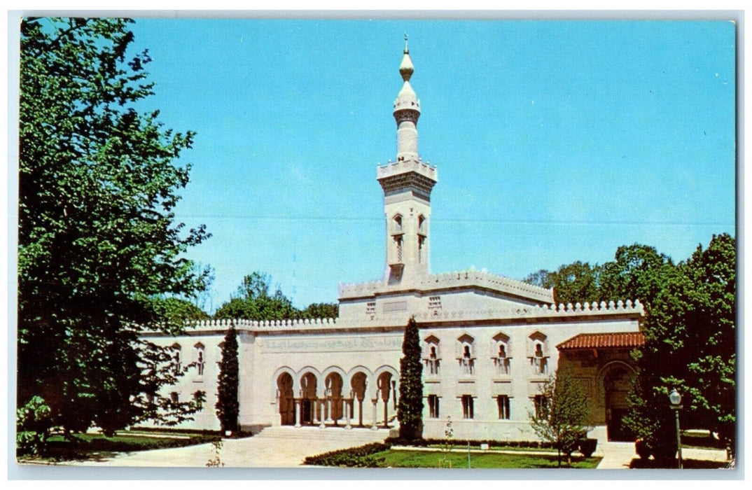 c1960 Islamic Center Massachusetts Ave. NW Museum Mosque Washington DC Postcard