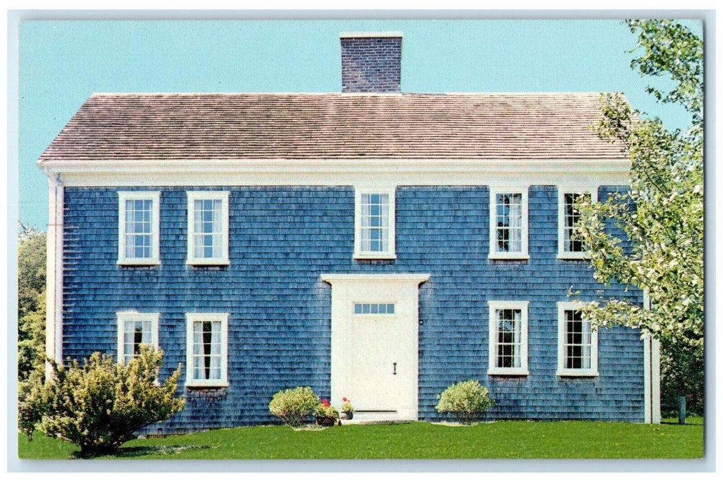 c1960 Josiah Dennis Manse Dennis Exterior Field Cape Cod Massachusetts Postcard