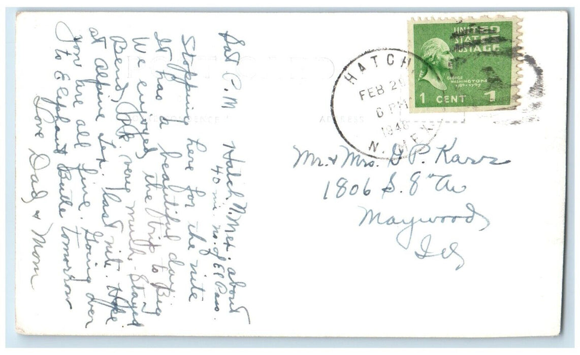 1948 Elephant Butte Murphee Hatch New Mexico NM RPPC Photo Vintage Postcard